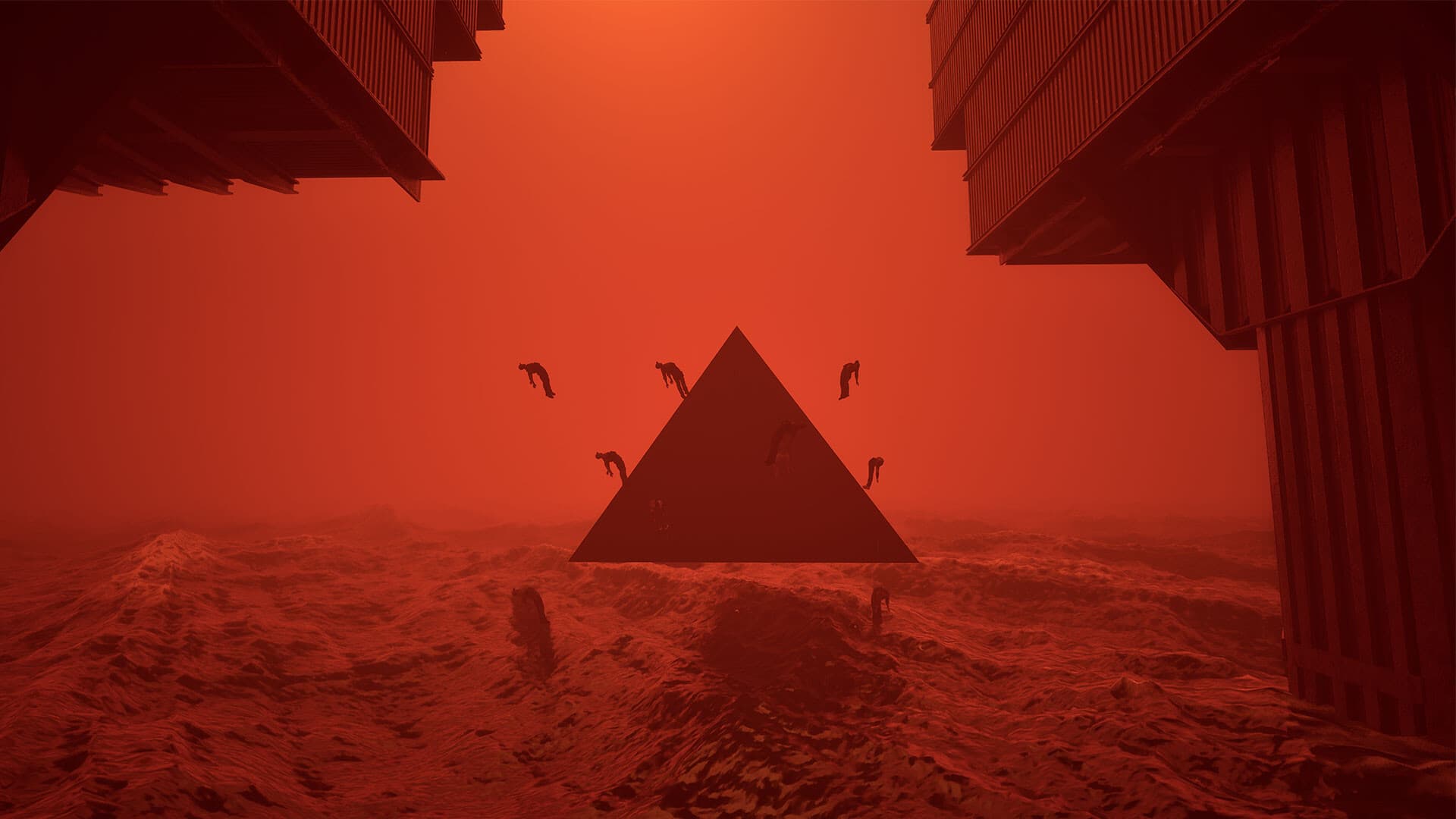 The Black Pyramid - Screenshot of Gameplay showing a Mysterious Obsidian Structure